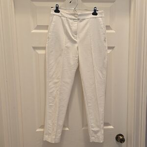 Women's White Tailored Pants
